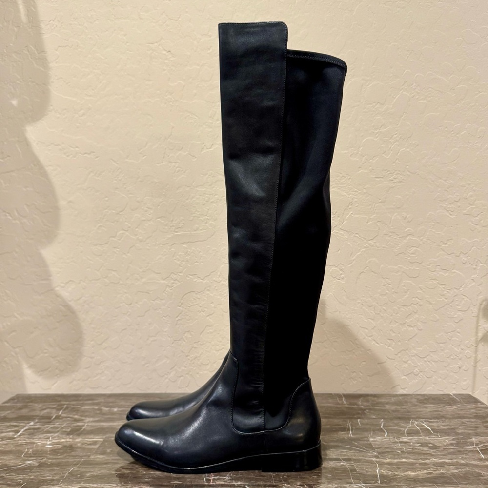 Clarks Bizzy Girl Leather Over The Knee Riding Boots
